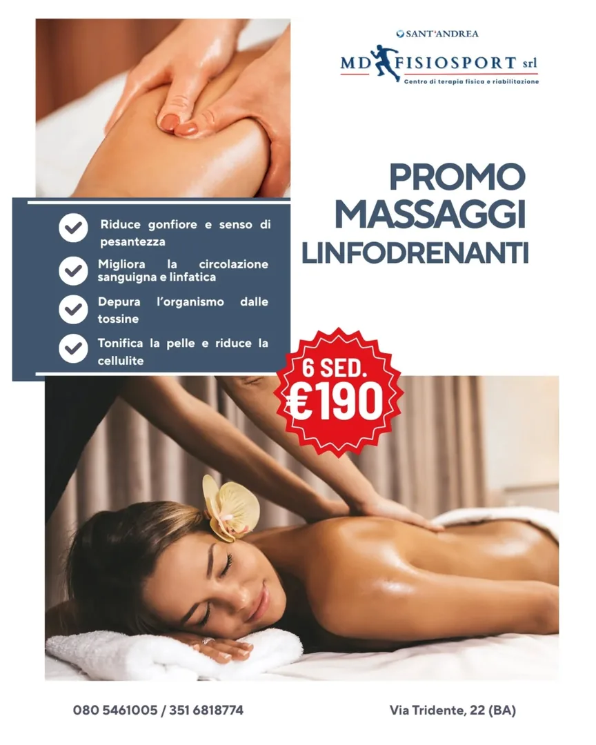 ✨ PROMO MASSAGGI LINFODRENANTI ✨