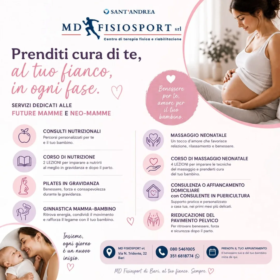 🌸 Un percorso dedicato al benessere di ogni donna, dalla gravidanza ai primi mesi post-partum