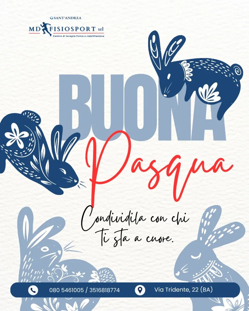 Buona Pasqua dal Team Sant'Andrea - MD Fisiosport